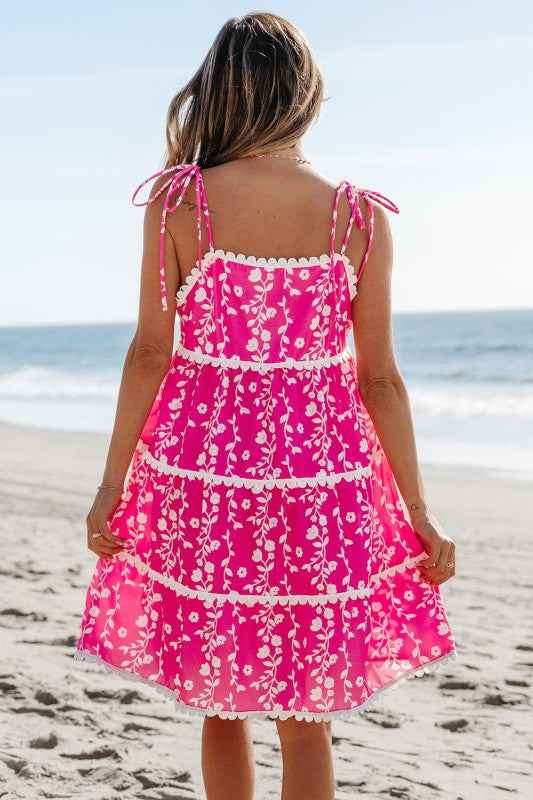 Mina Ric Rac Patched Sleeveless Mini Dress cdfa9baa-683c-4fdc-8150-b67f7509d922