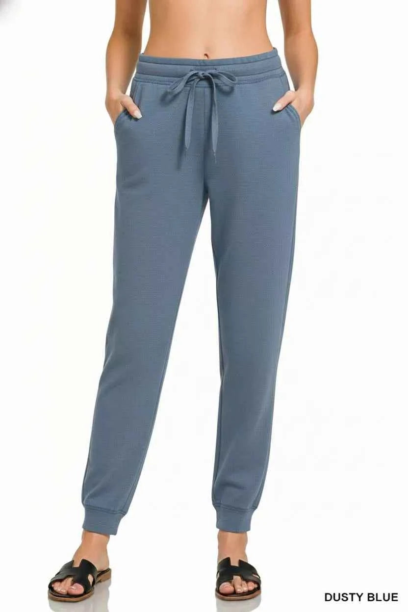 Zenana Drawstring Scuba Joggers with Pockets ce029ac0-d4c5-40bb-9dec-8613861a80d3-Max-Origin