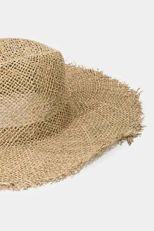 Fame Fringe Edge Straw Braided Western Fedora Hat ce16f4e1-21cf-4d6f-b8f3-232d443c8a93-Max-Origin