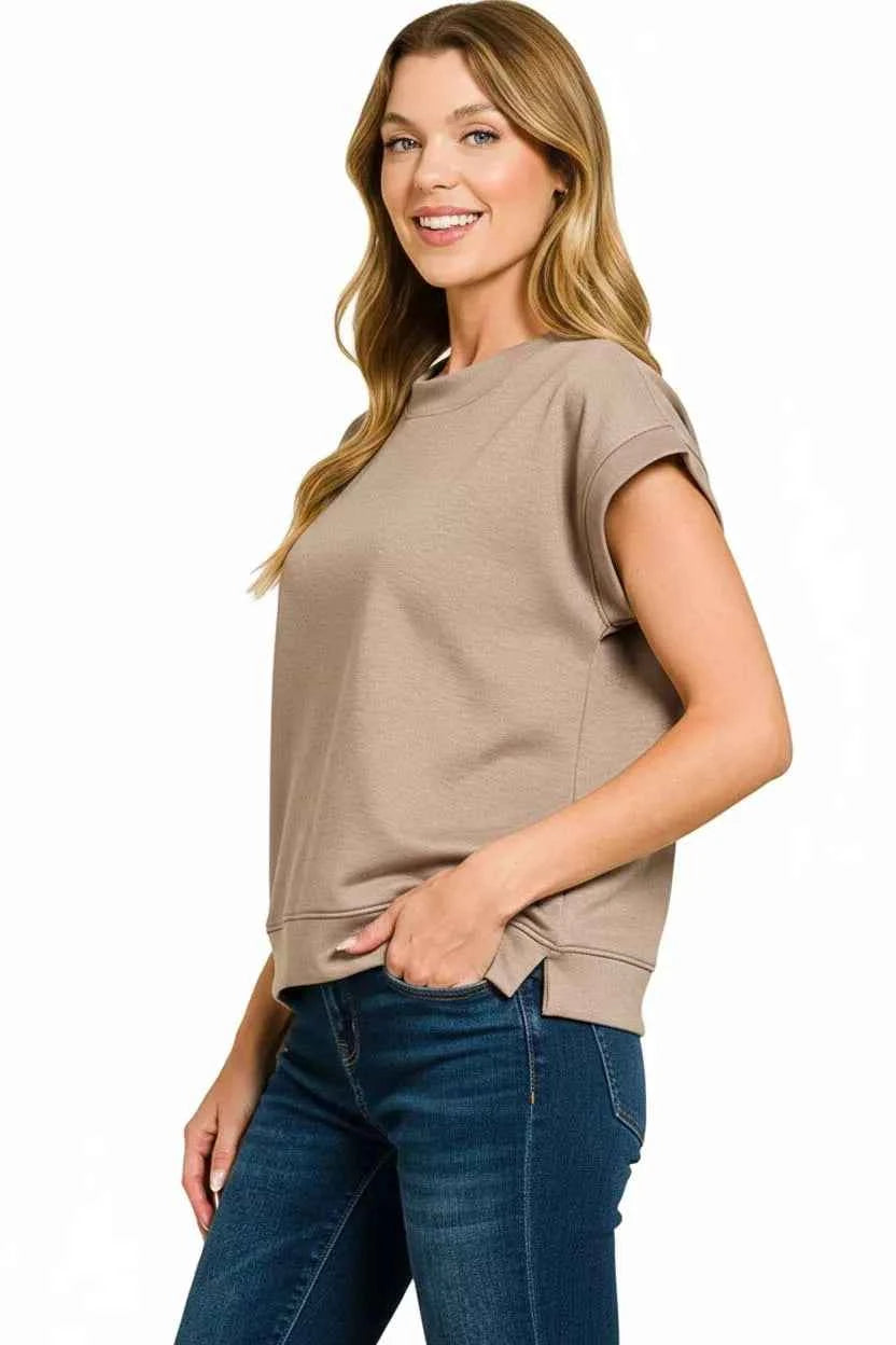 Zenana Scuba Short Sleeve Sweatshirts ce3dd29f-6578-48d7-af4a-450f3c2e30a9-Max-Origin