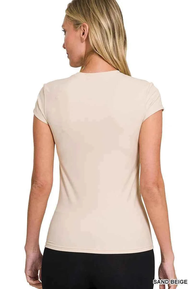 Zenana Interlock Short Sleeve Top ce3f050034cd403d86a10943629987bb-Max-Origin