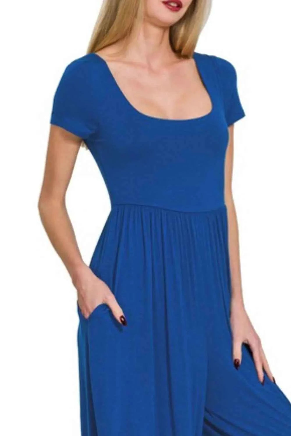 Zenana Double Layered Short Sleeve Jumpsuits ce58f477-0660-4d92-b21b-d94e4e75765c-Max-Origin
