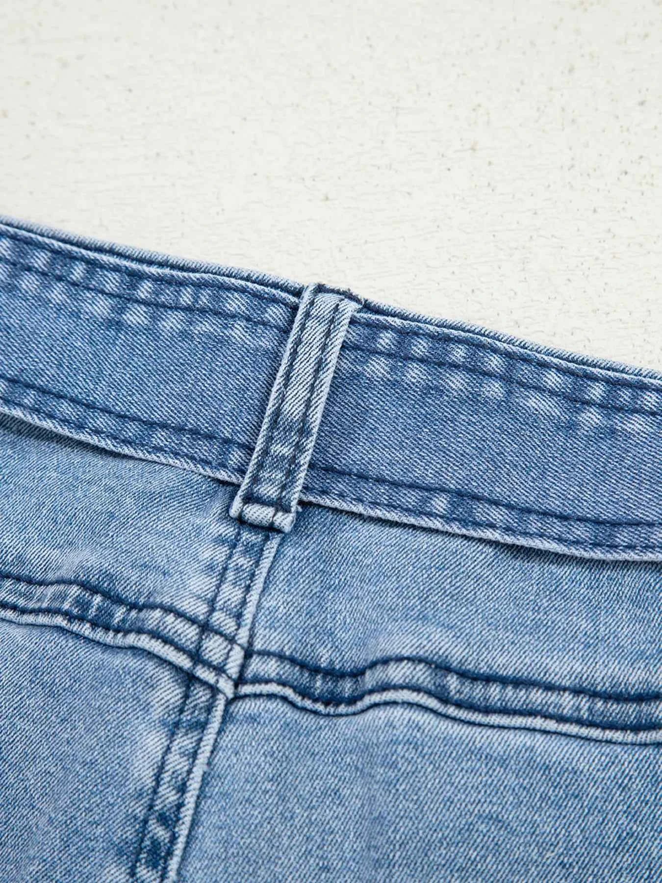 High Waisted Wide Leg Belted Jeans ce6538aeb5c6478d9c51bdbeed5bb220-Max-Origin