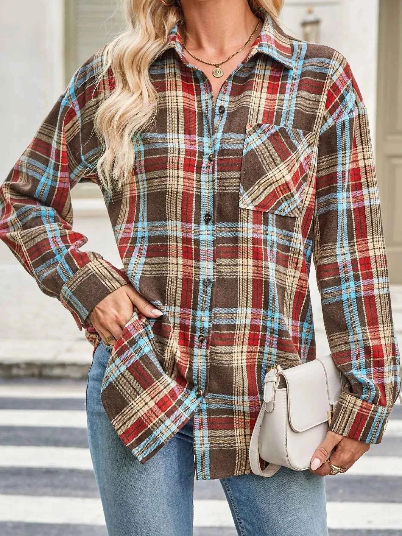 Plaid Button Up Long Sleeve Shirt ce6ae83fda7a4a9ba85d094ba9e9af27-Max-Origin
