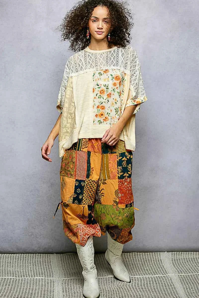 POL Floral Patchwork Lace Accent Blouse ce8e5ed4-d948-4841-ad48-c031b4bf12bd-Max-Origin