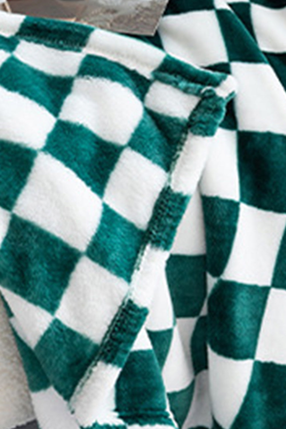 Navy Blue Checkerboard Printed Soft Throw Blanket 120*200cm ceb7a13e2dffb549