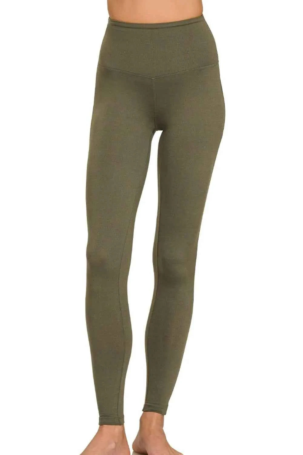 Zenana Premium Microfiber Wide Waistband Leggings cec70a09-1b8d-4678-bb6f-59c255cd3773-Max-Origin