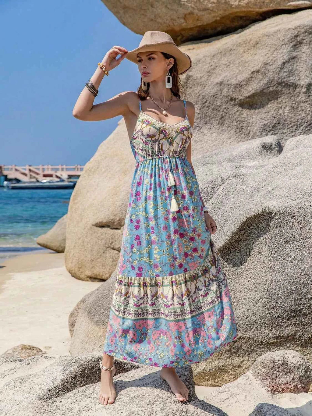 Tassel Floral Print Cami Dress ced0a594-103c-4090-9856-9ca502c8101d-Max-Origin