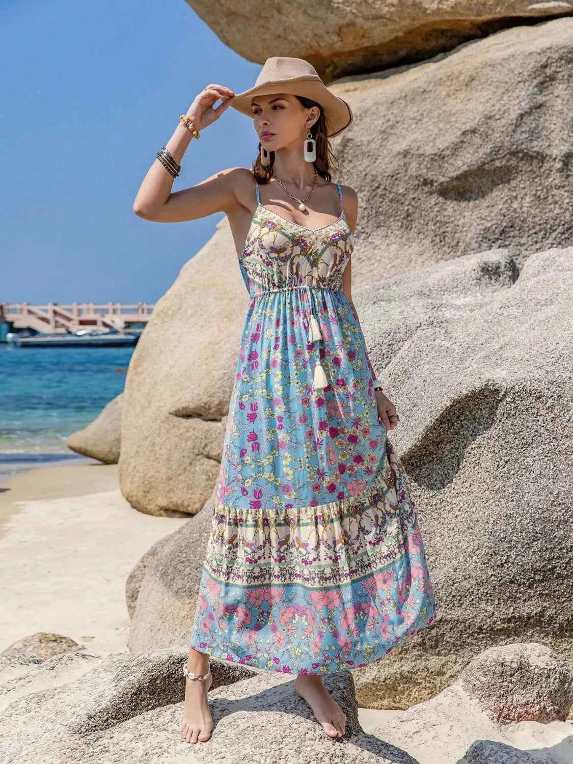 Tassel Floral Print Cami Dress ced0a594-103c-4090-9856-9ca502c8101d-Max-Origin