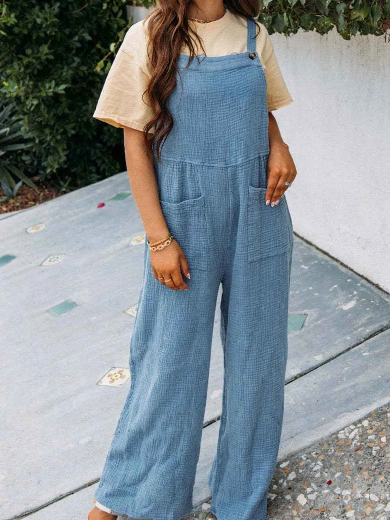 Full Size Casual Wide Leg Textured Overalls Plus Size ced3d14240784a938edf6054e1d56fad-Max-Origin