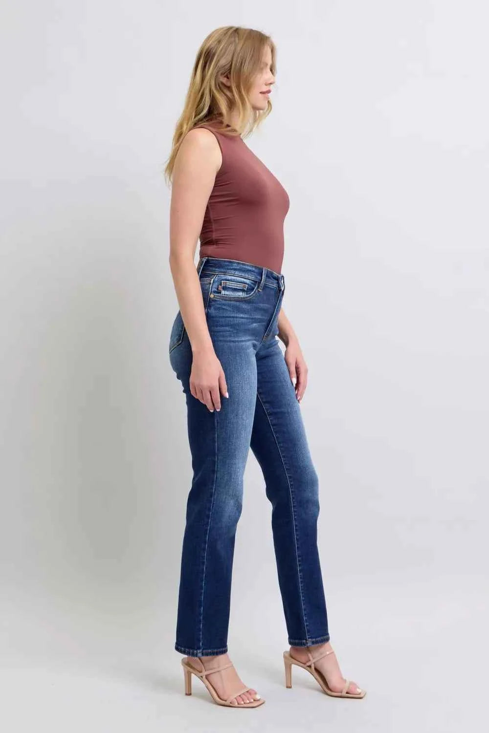 Judy Blue Full Size Washed Straight Leg Jeans with Pockets ced91586-bb03-4d8b-9f95-856b88edd9df-Max