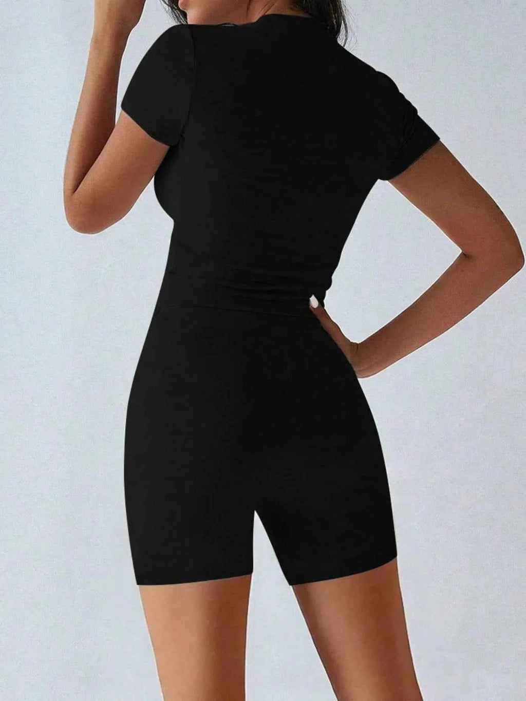 Round Neck Short Sleeve Top and Shorts Set cedac0d0-cce7-4e9a-b3f3-b1960c610541-Max-Origin