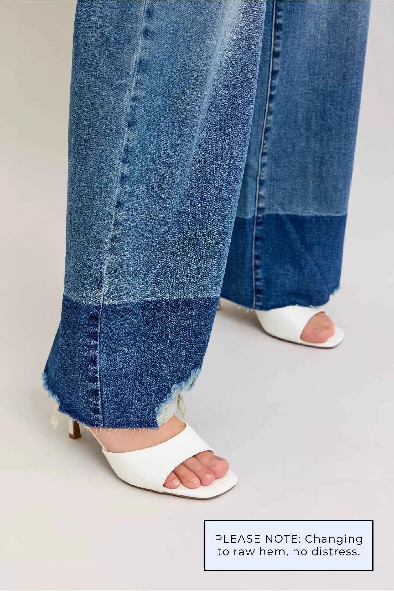 Judy Blue Raw Hem High Waist Column Straight Jeans ceeaa9b040a24948a5b14323f7943995-Max-Origin