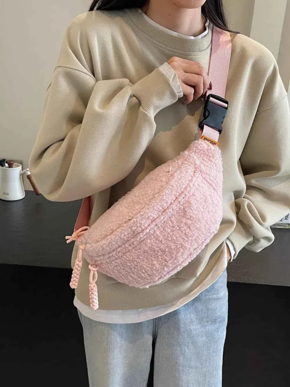 Sherpa Crossbody Bag with Adjustable Strap ceeffe53-fd69-4ed1-910c-8a3894249ba5-Max