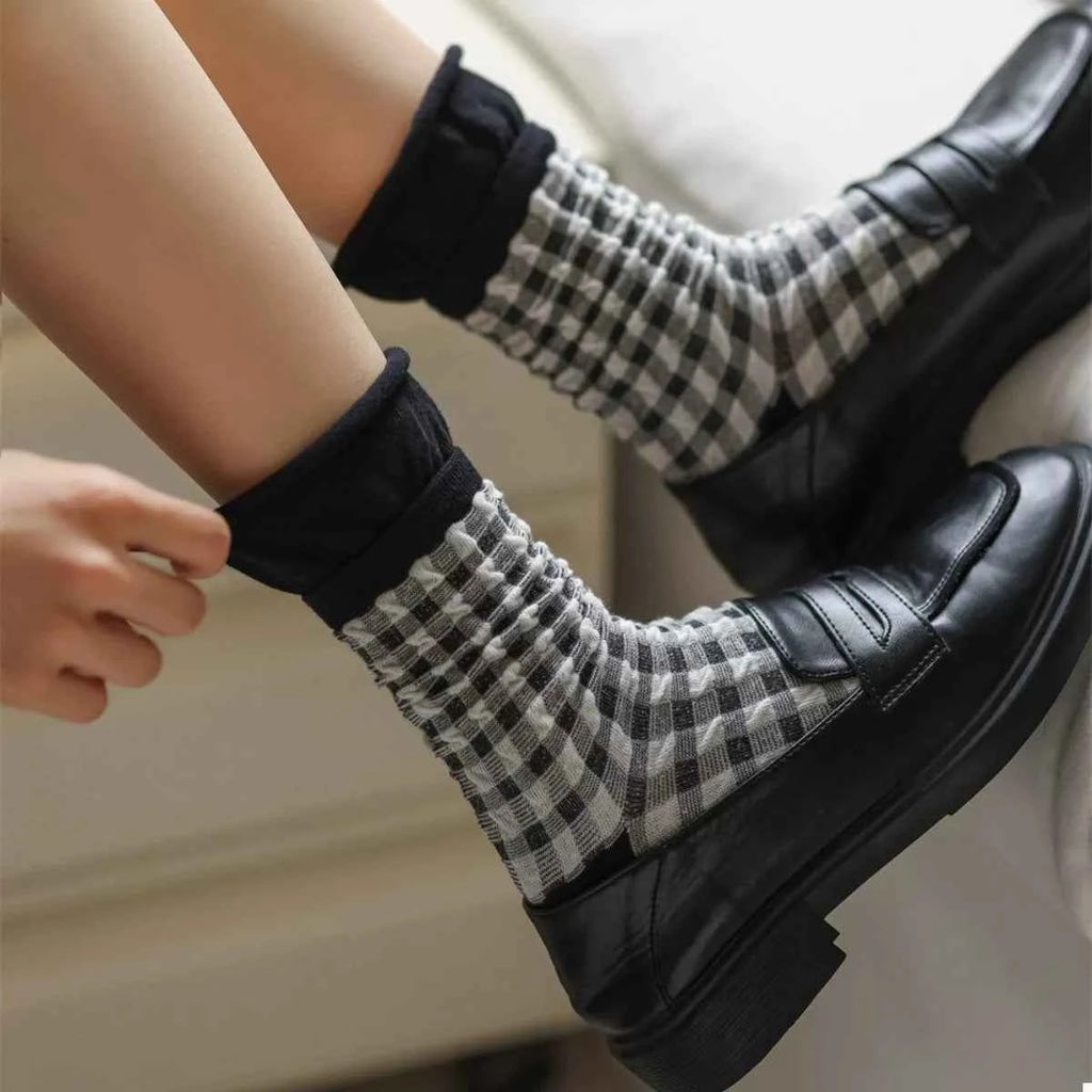 Two-Tone Cotton Knit Crew Socks cef3bf12-ceb8-48a9-a7a7-3622f2ef4ad1-Max-Origin