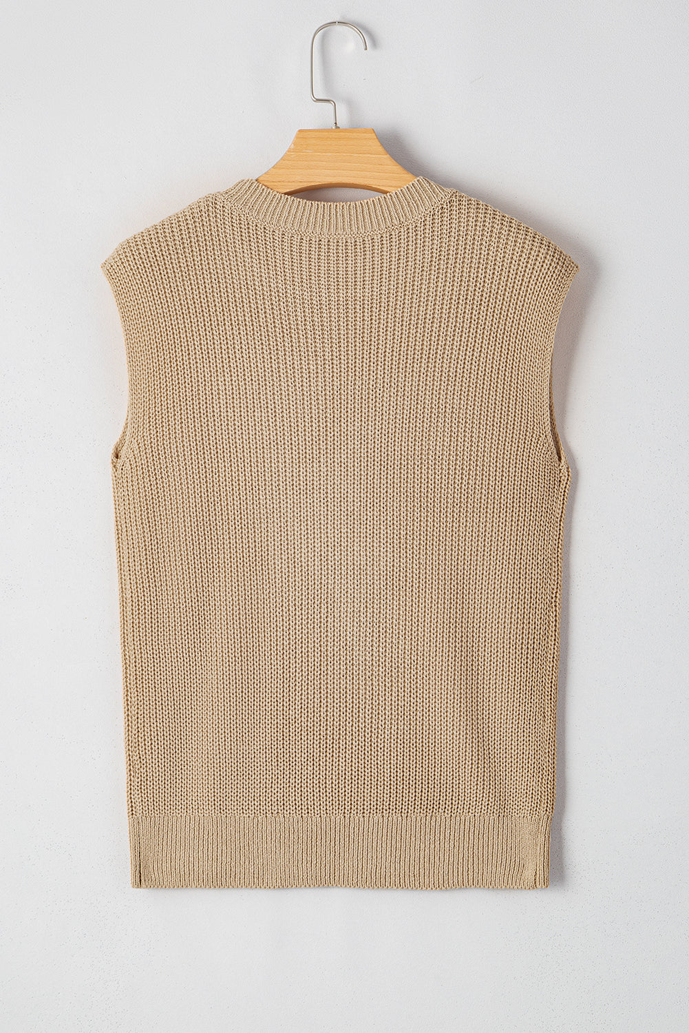 Black Western Cowboy Embroidery Round Neck Sleeveless Sweater cf071ab31ee51fe0