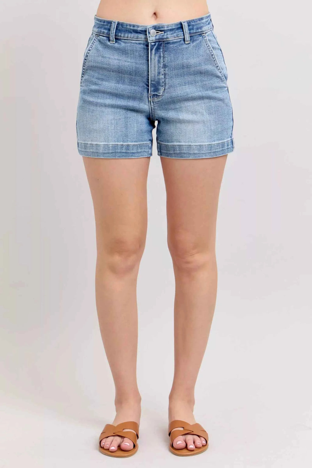 Judy Blue Mid Rise Denim Shorts MD cf32a477-1db6-4d3b-8950-6edea46b4105-Max-Origin
