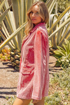 BiBi Ribbed Button Up Long Sleeve Blazer cf392771-b554-48c6-857d-68c61a178910-Max