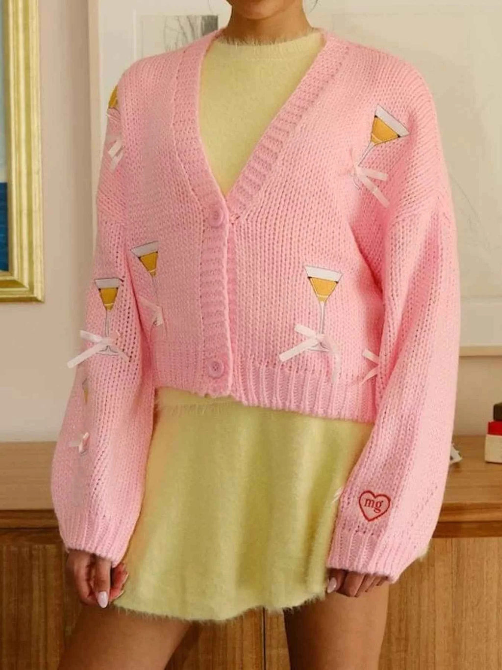 Cocktail Button Up Cardigan Blush Pink cf5199a3-dcff-4f2b-b582-5b64518f643f-Max-Origin