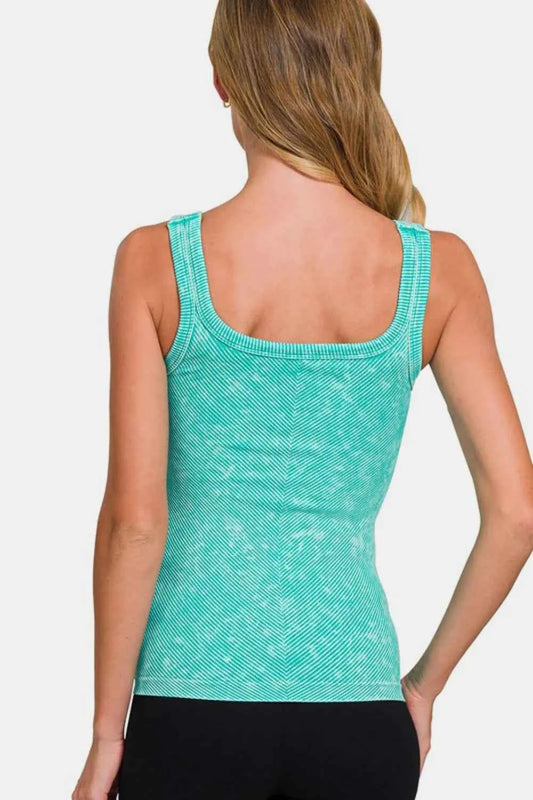 Zenana Ribbed Scoop Neck Tank cf538abe-9d0a-4061-941b-db19e4db3cc8-Max