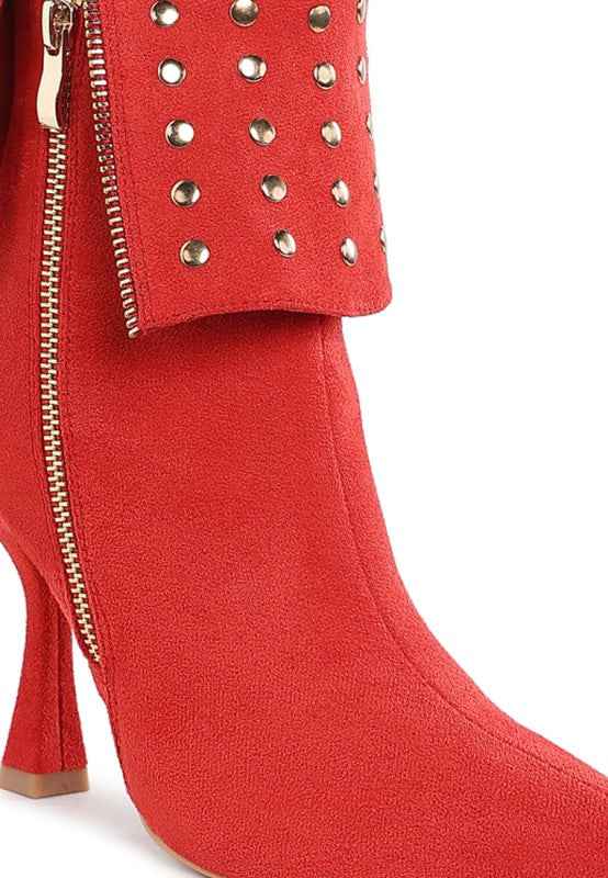 Kolara Studded Foldover Boots cf54a707-1a57-4bc7-addc-f0bbec9515b5