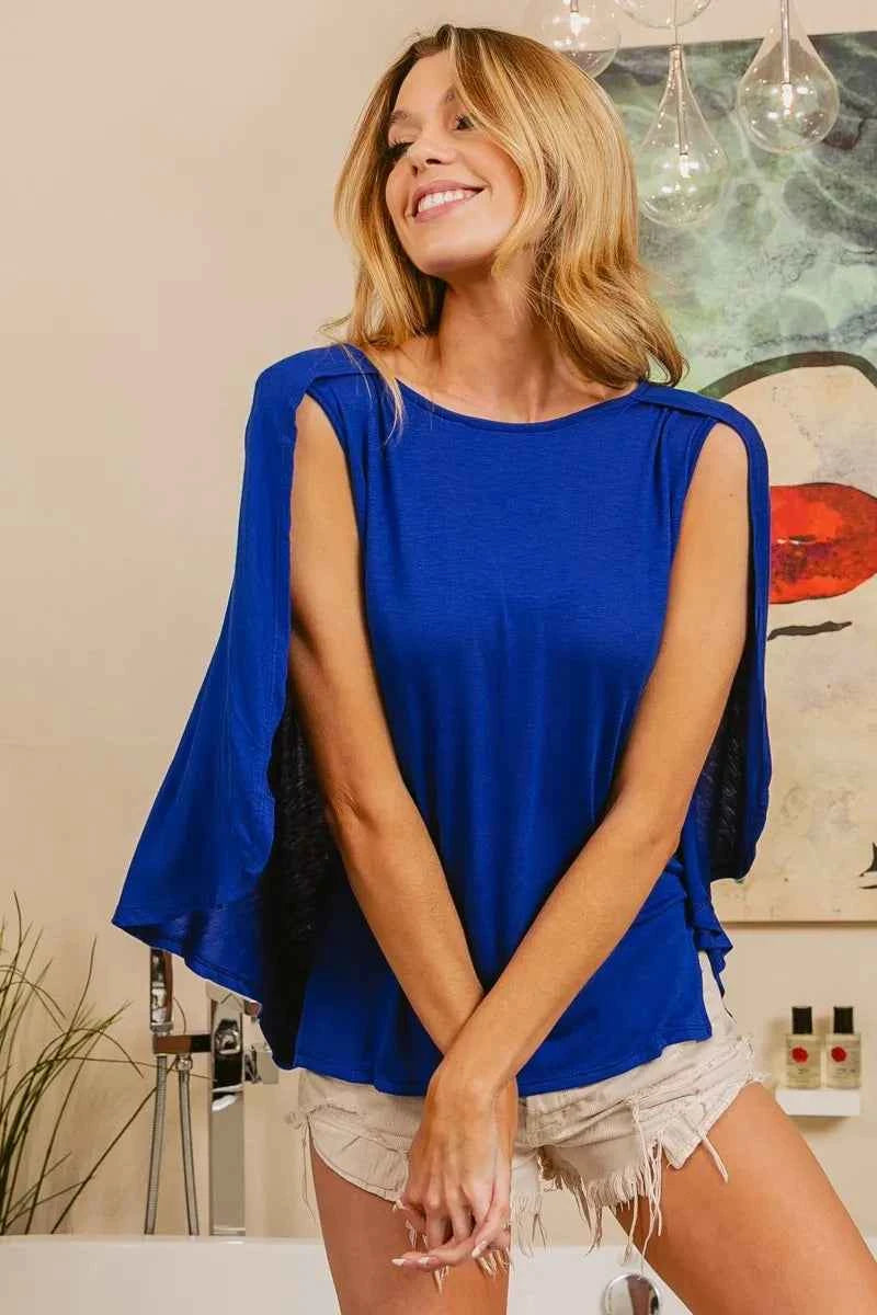 BiBi Fold Over Back Detailed Top cf63368ce32946aca09c014fdee548d8-Max-Origin