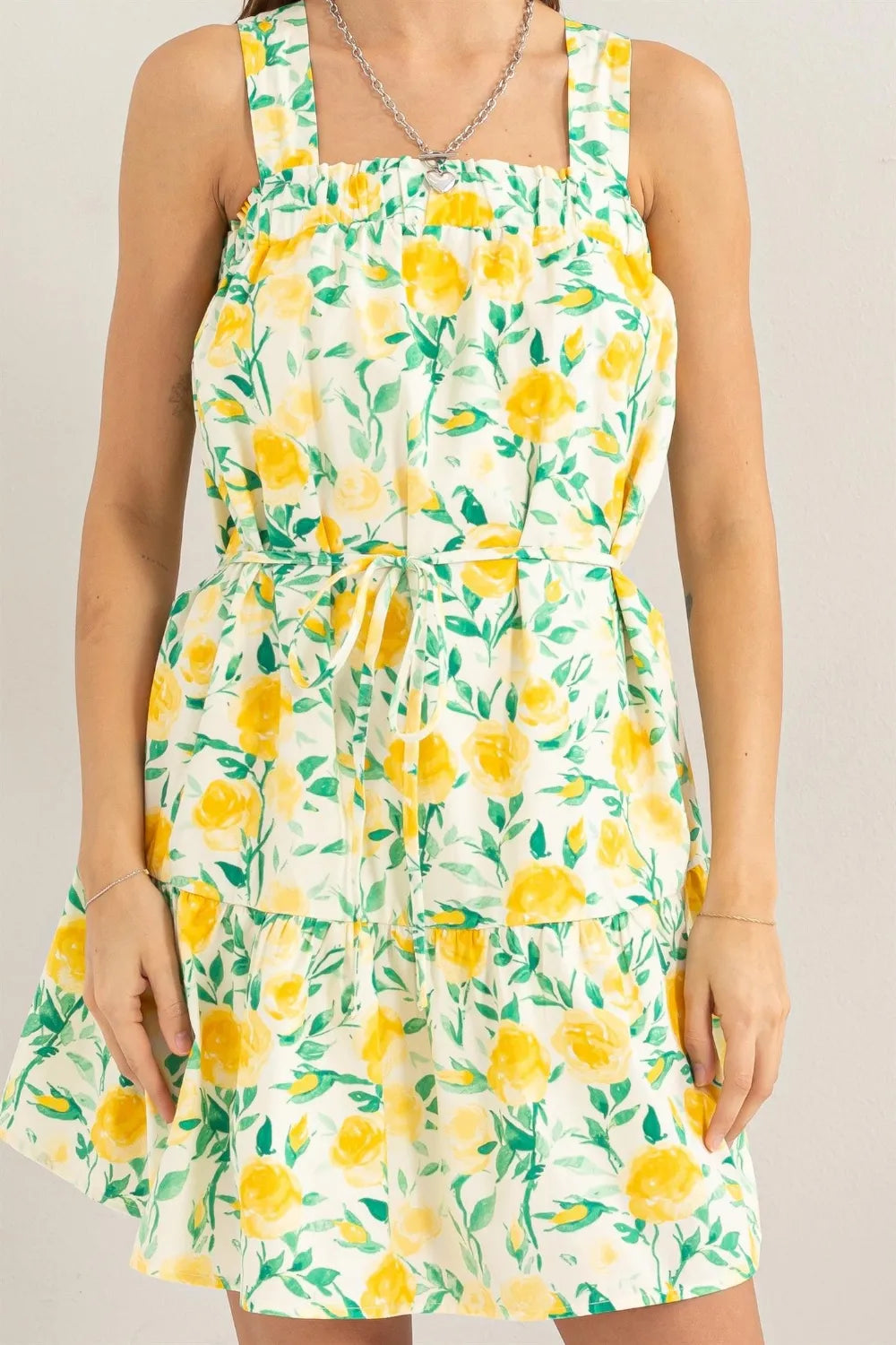 HYFVE Floral Tie Shoulder Mini Dress cf7ba6c3-600c-406e-a106-2be20363cf89-Max