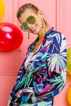 BiBi Thin Satin Tropical Single Blazer cf8706649fc04cd1b51c3b1172071aea-Max-Origin