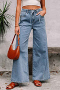 Zoe Medium Wash Super Wide Leg Denim Pants Dusk Blue cf985727-7849-4e90-9871-2f263d485249