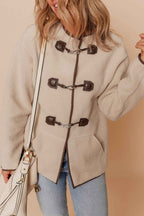 Apricot Toggle Button Teddy Coat cf9e24df6757ee7b