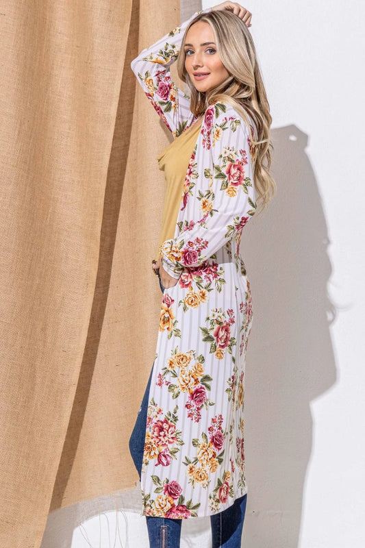 Floral Kimono Open Front Longline Cardigan cfbc2a51-8dd0-4c47-a96c-3002e872e9ac-Max