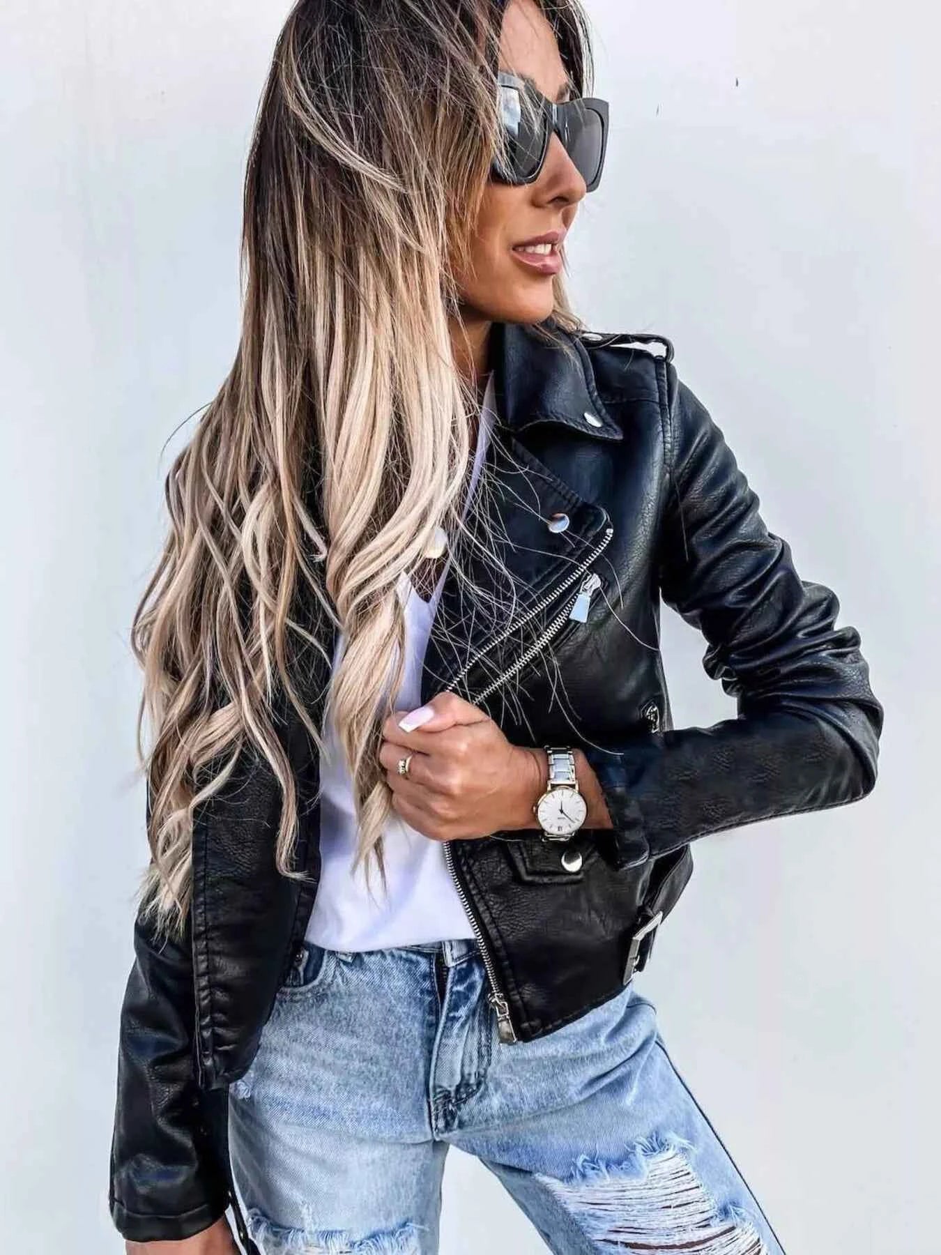 Full Size Zip Up Leather Motorcycle Biker Jacket Plus Size cfc1e18700914030a2cd180411f82bc8-Max-Origin