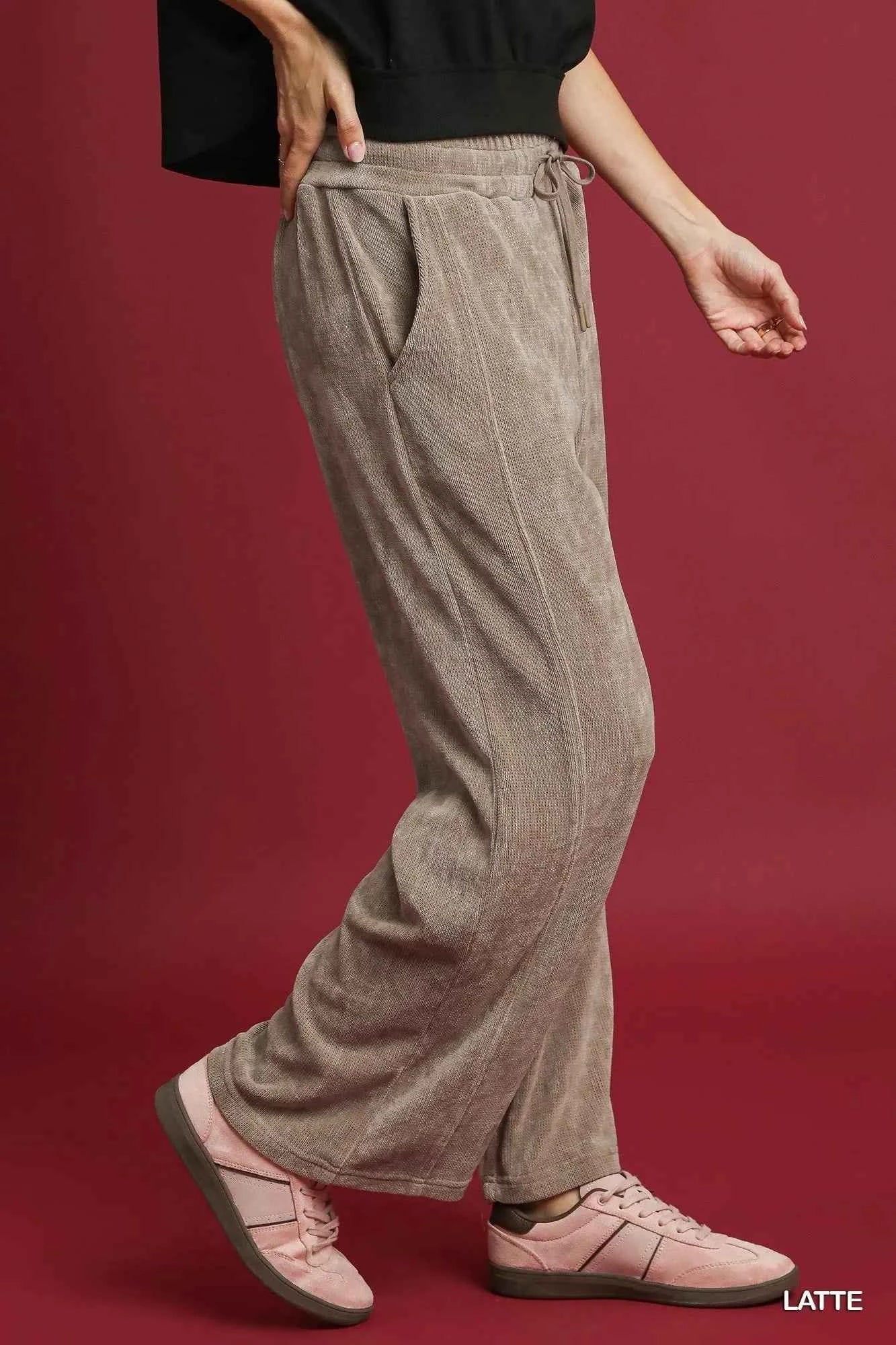 Umgee Drawstring Wide Leg Pants d01e63c8-ff0f-4b39-bbe5-8fafd4dff4d0-Max-Origin