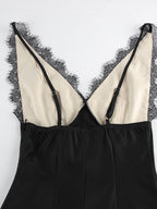 Lace Trimmed Adjustable Strap Midi Dress d03f5f02a7954f5e821c69bc3d2c2d22-Max