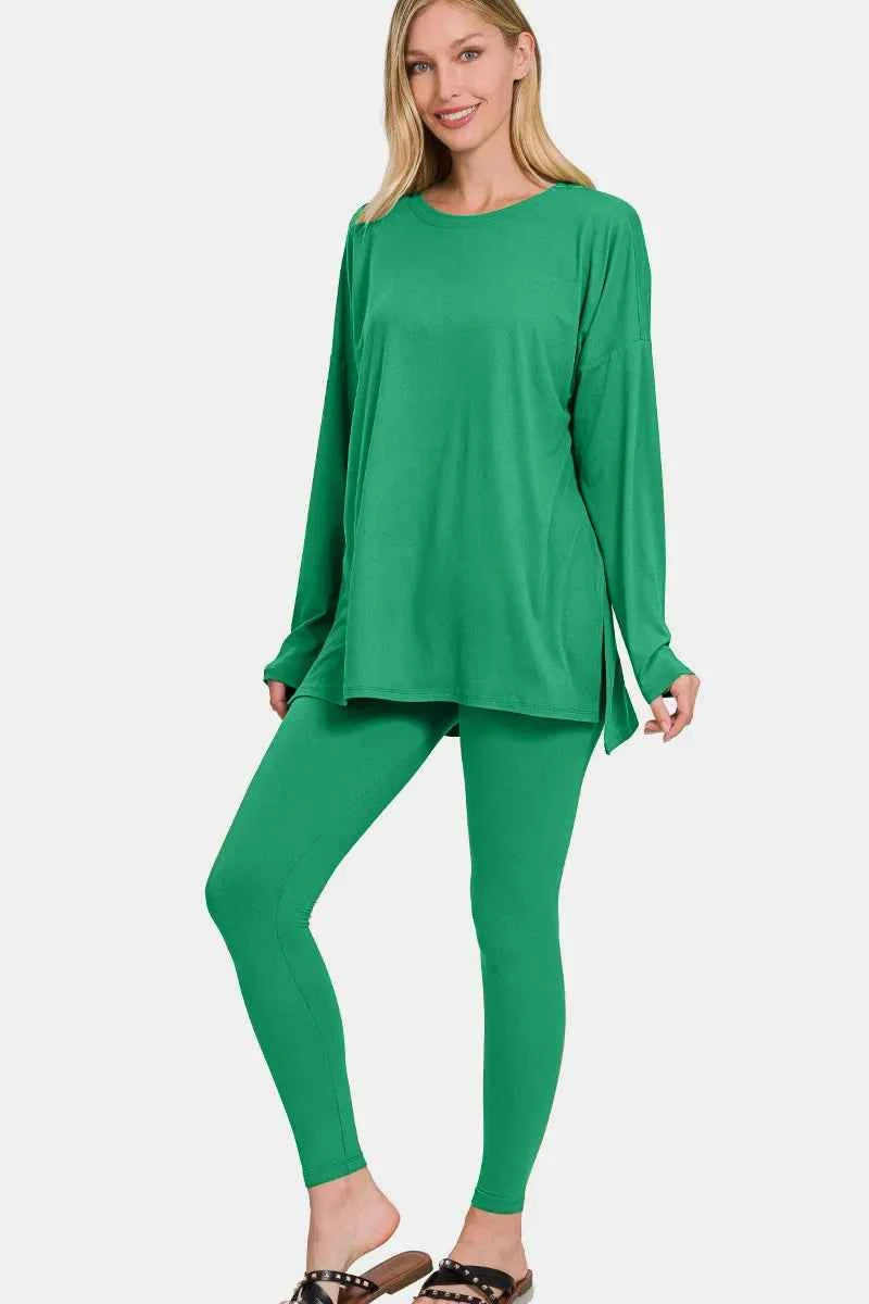 Zenana Full Size Brushed Microfiber Top and Leggings Lounge Set d04f240c-2c4e-4c36-84c9-d7edc1881577-Max