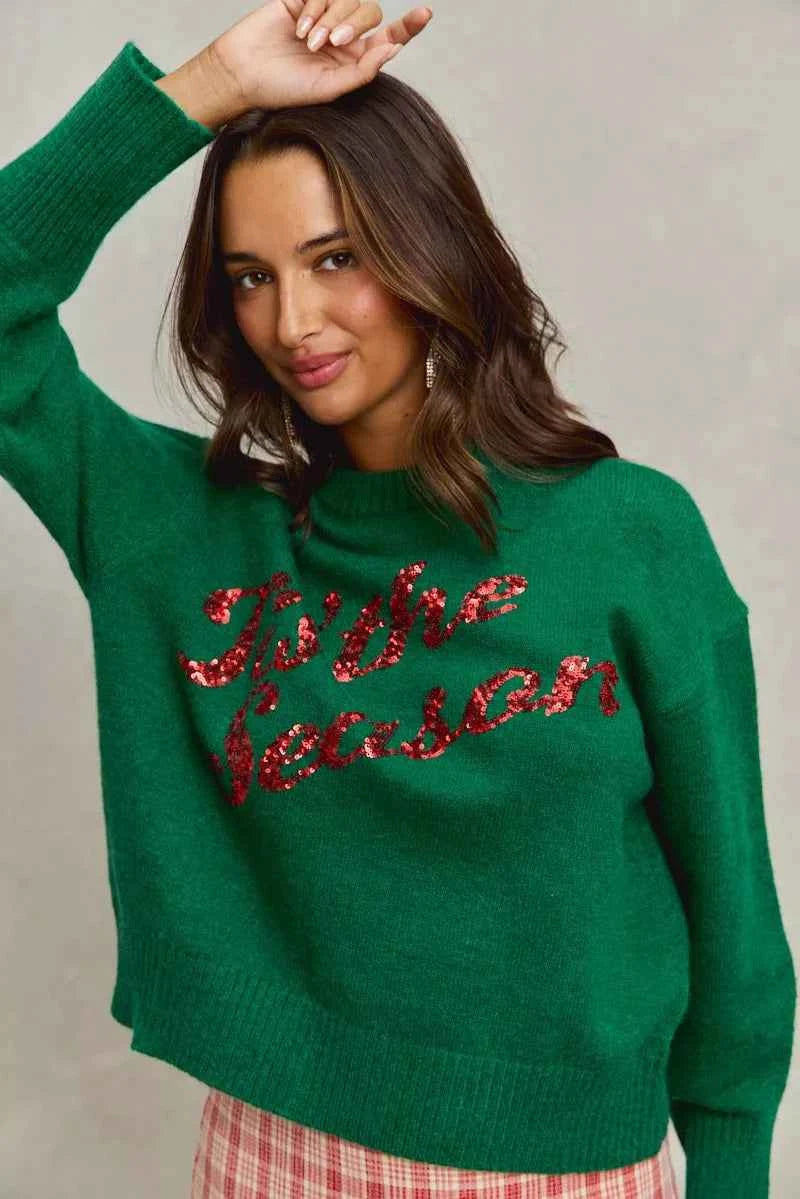 SO ME Sequins Lettering Christmas Holiday Sweater d058725bb8104d979ba63f497c90bb8e-Max-Origin