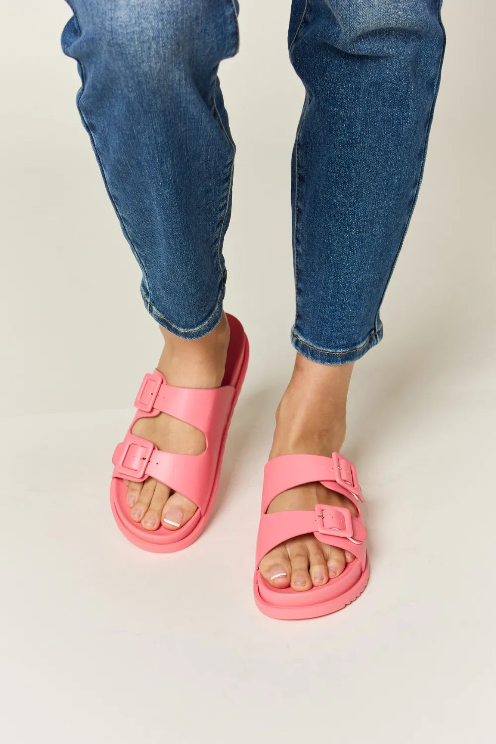Legend Double Buckle Open Toe Sandals d05e7ab3-e4f6-468d-bc9c-512fcd0ab934-Max