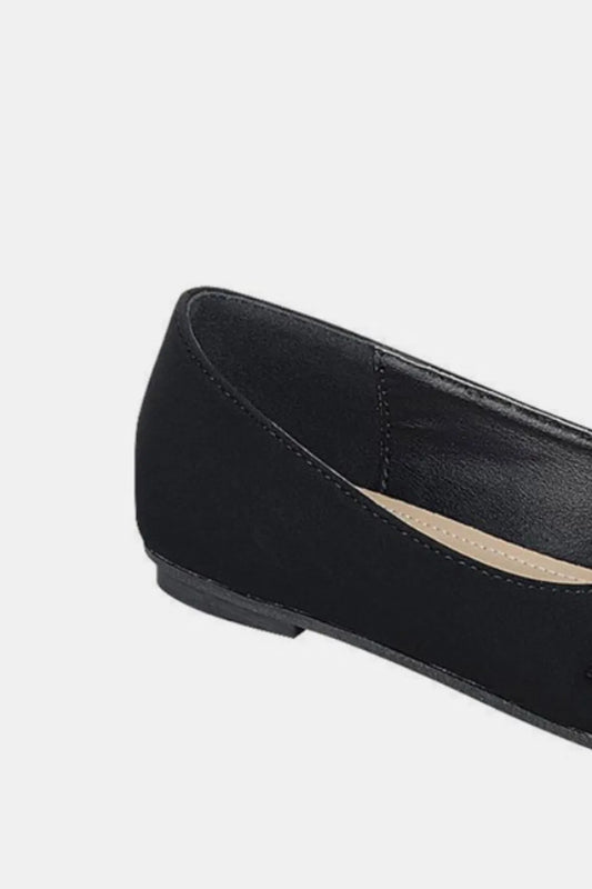 Forever Link Slip On Rhinestone Buckle Ballet Flats d06f9faf-214d-4abe-9195-6b35d9c95cdc-Max
