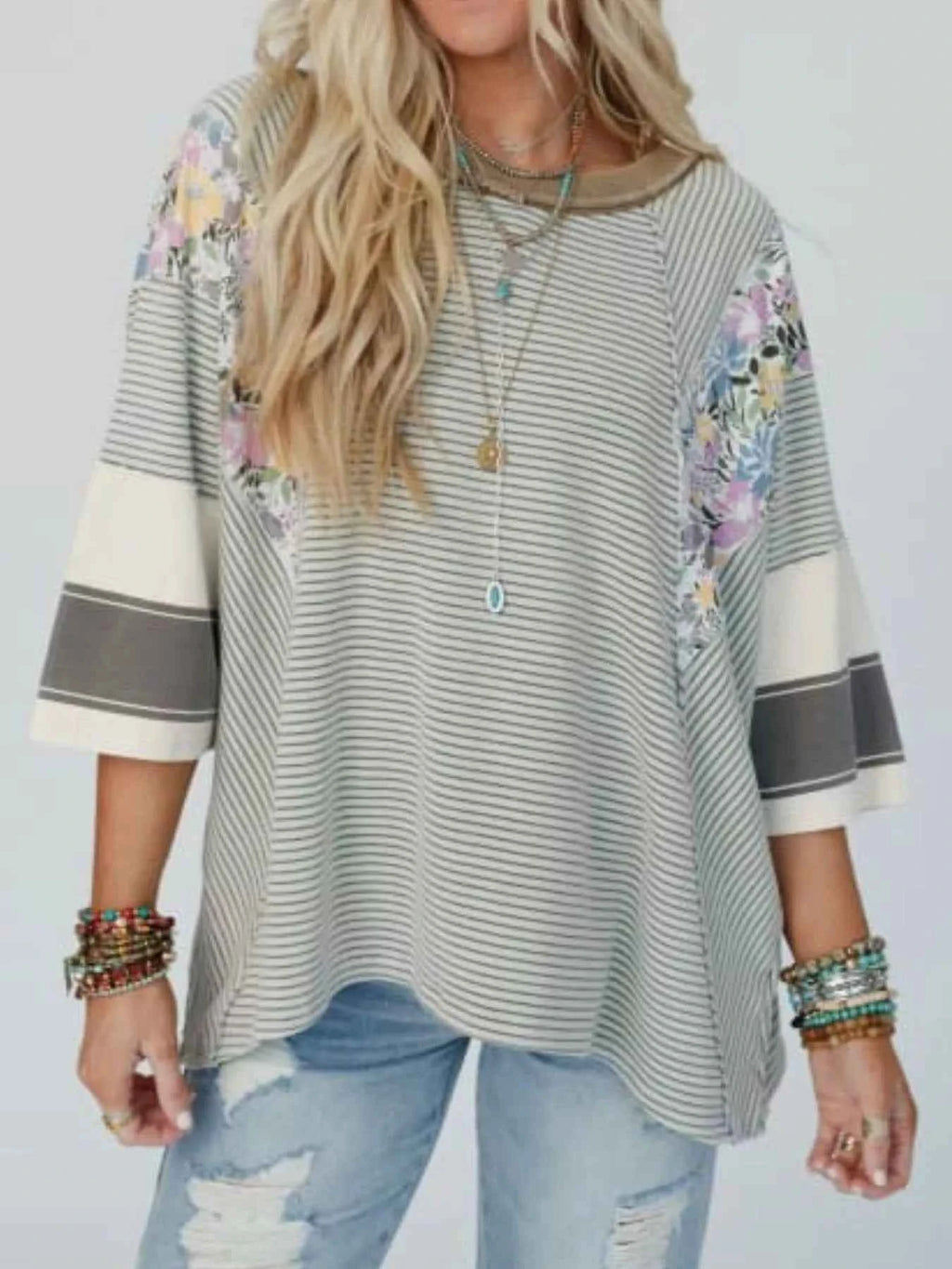 Striped Floral Long Sleeve T-Shirt d0a08860-84be-4426-ba0d-13c30a9ce39e-Max-Origin
