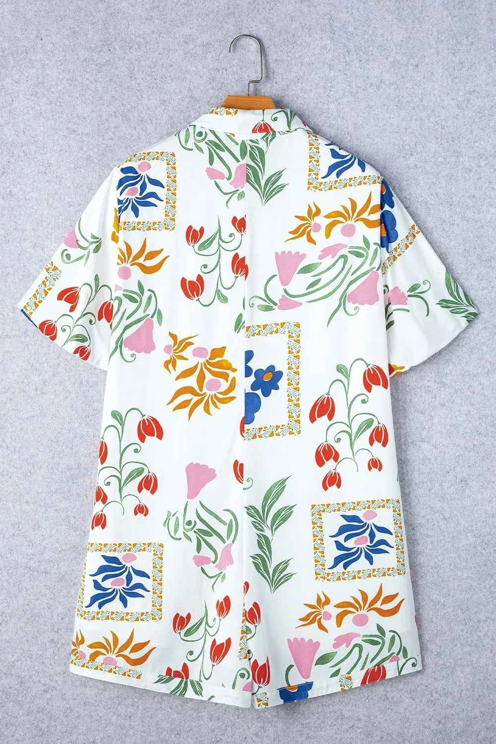Pocketed Printed Half Sleeve Romper d0a54b5b-3b6a-4964-90e6-565422f91f18-Max