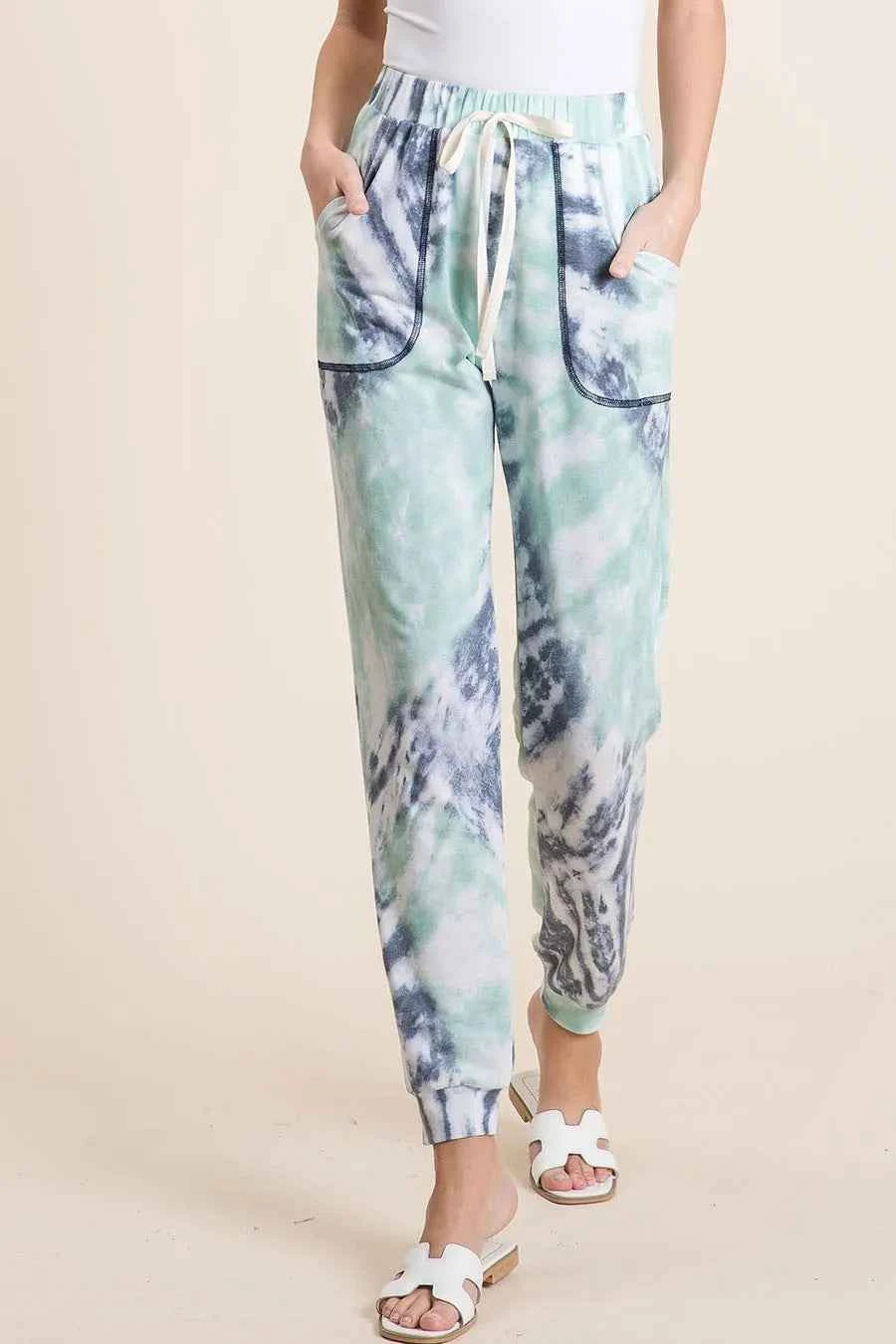 BiBi Tie Dye French Terry Casual Sweat Pants d0c2437c6e3f40328f91ae16cfab6855-Max-Origin