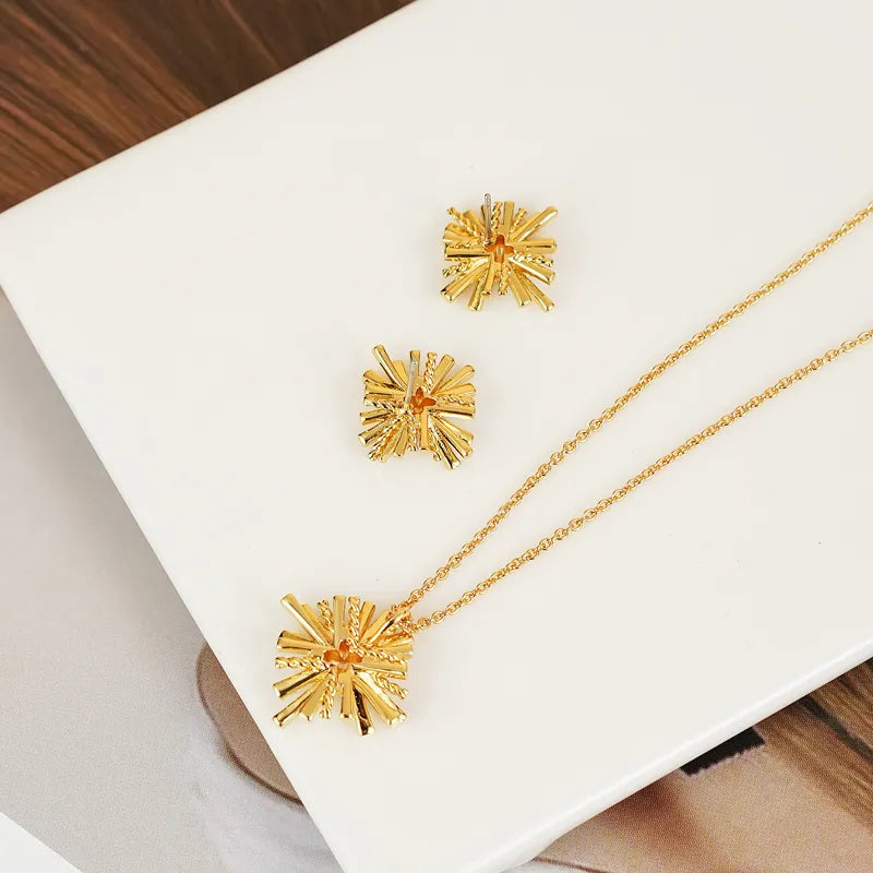 Starburst Gold-Plated Earrings and Necklace Set d0cc1044-a8f3-49b6-90ee-a76d241dfb1b-Max
