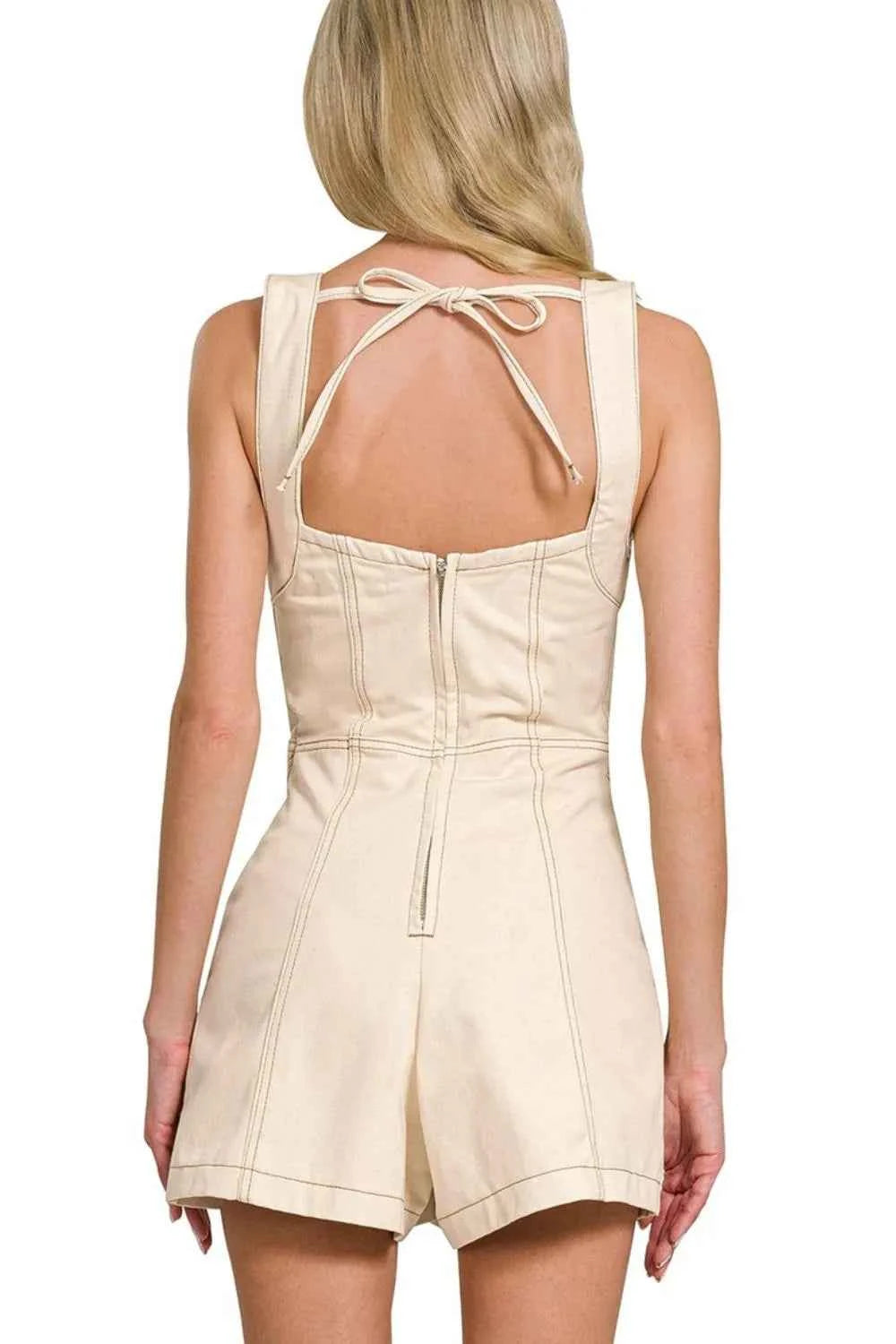 Zenana Tie Back Romper d0e34b35-4710-4147-96b6-4669d70592cb-Max-Origin