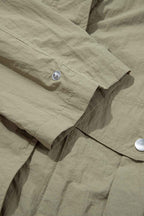 Laurel Green Zipped Pocket Cropped Hooded Utility Jacket d0ecf550668a0403