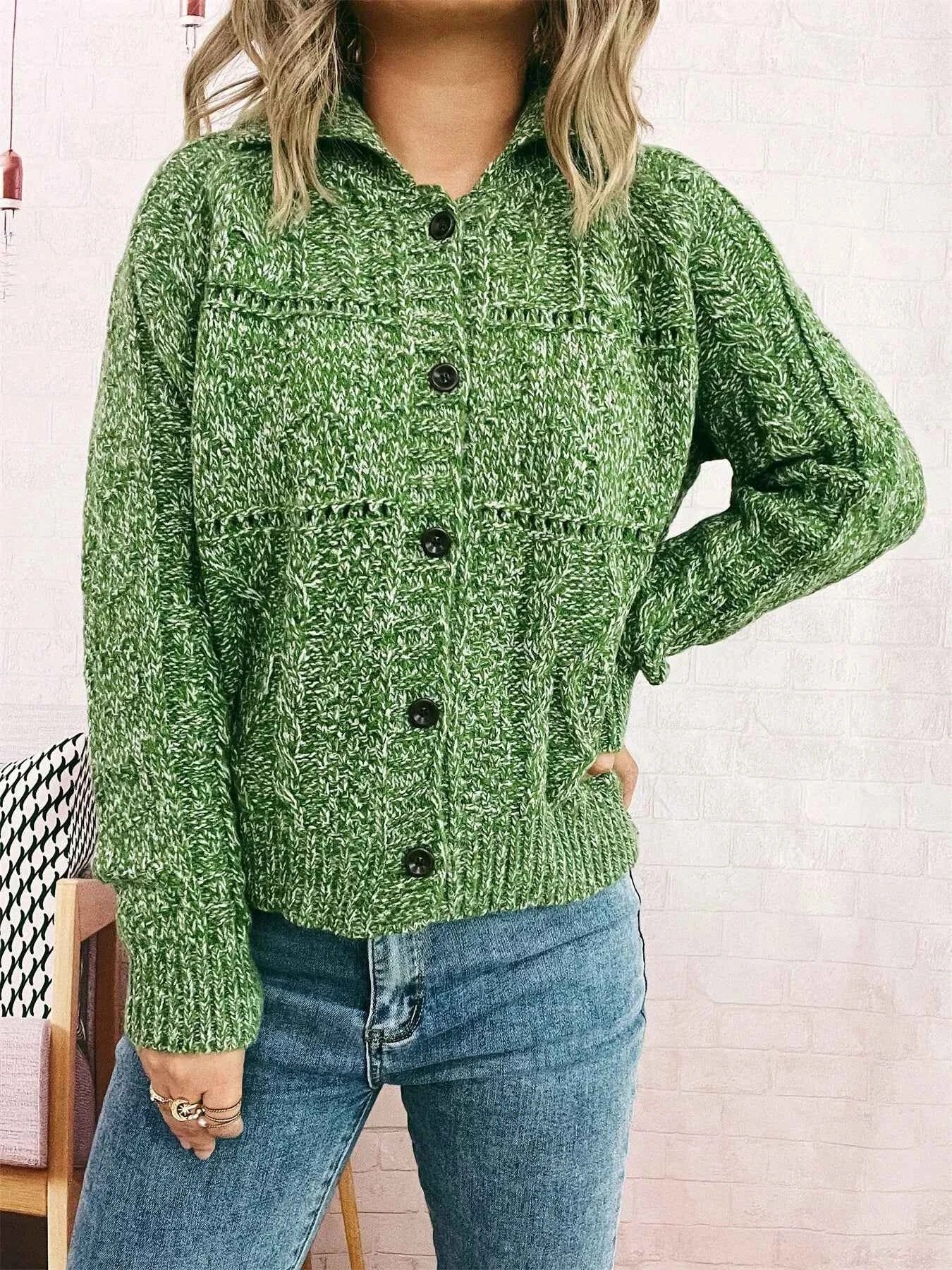 Openwork Cable Knit Button-Up Cardigan d10819869a5e433cbc4fdf74193974e8-Max-Origin