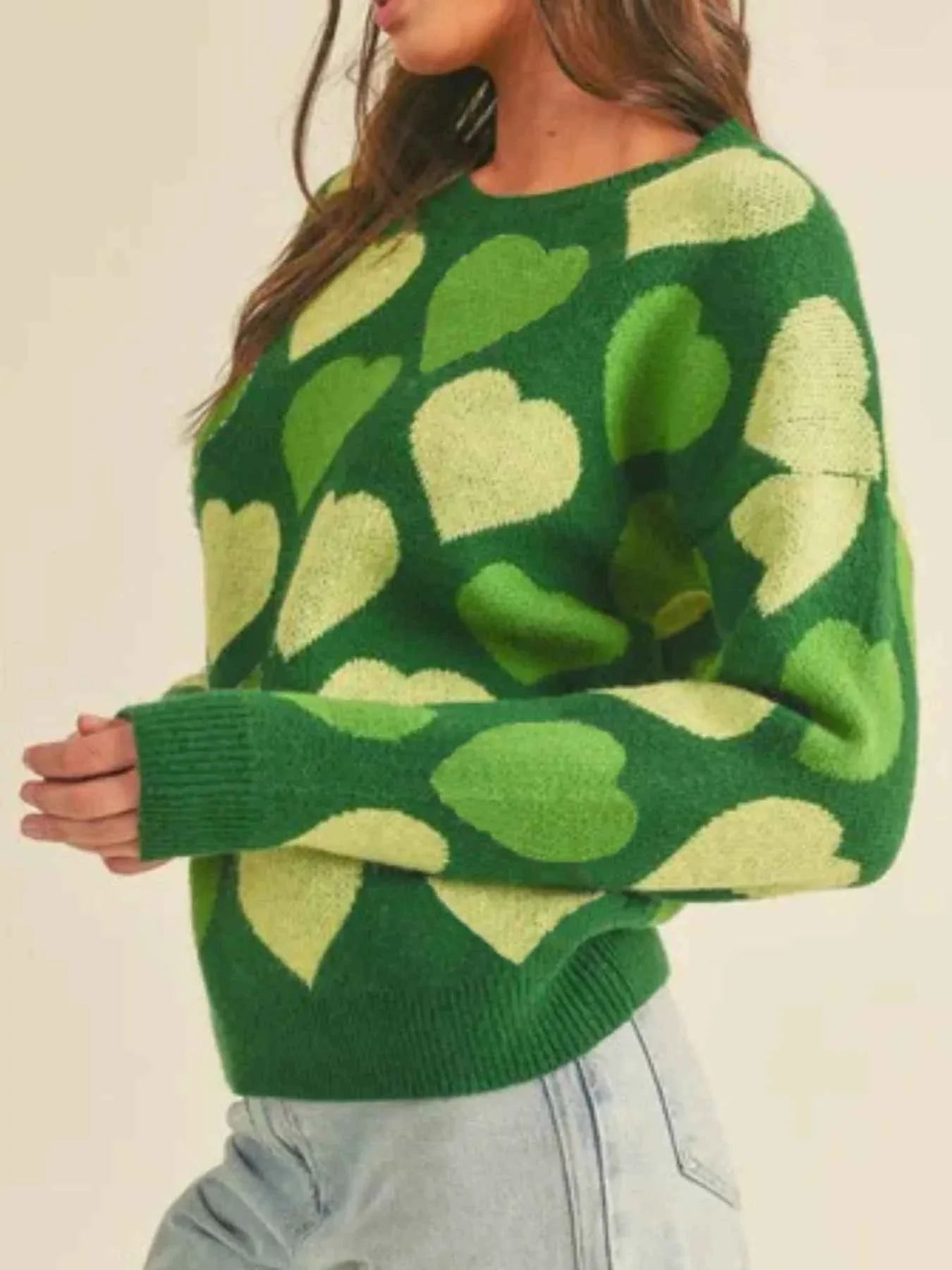 Heart Ribbed Hem Long Sleeve Sweater d10d8af7-d586-4c37-be77-c2ec91145e71-Max-Origin