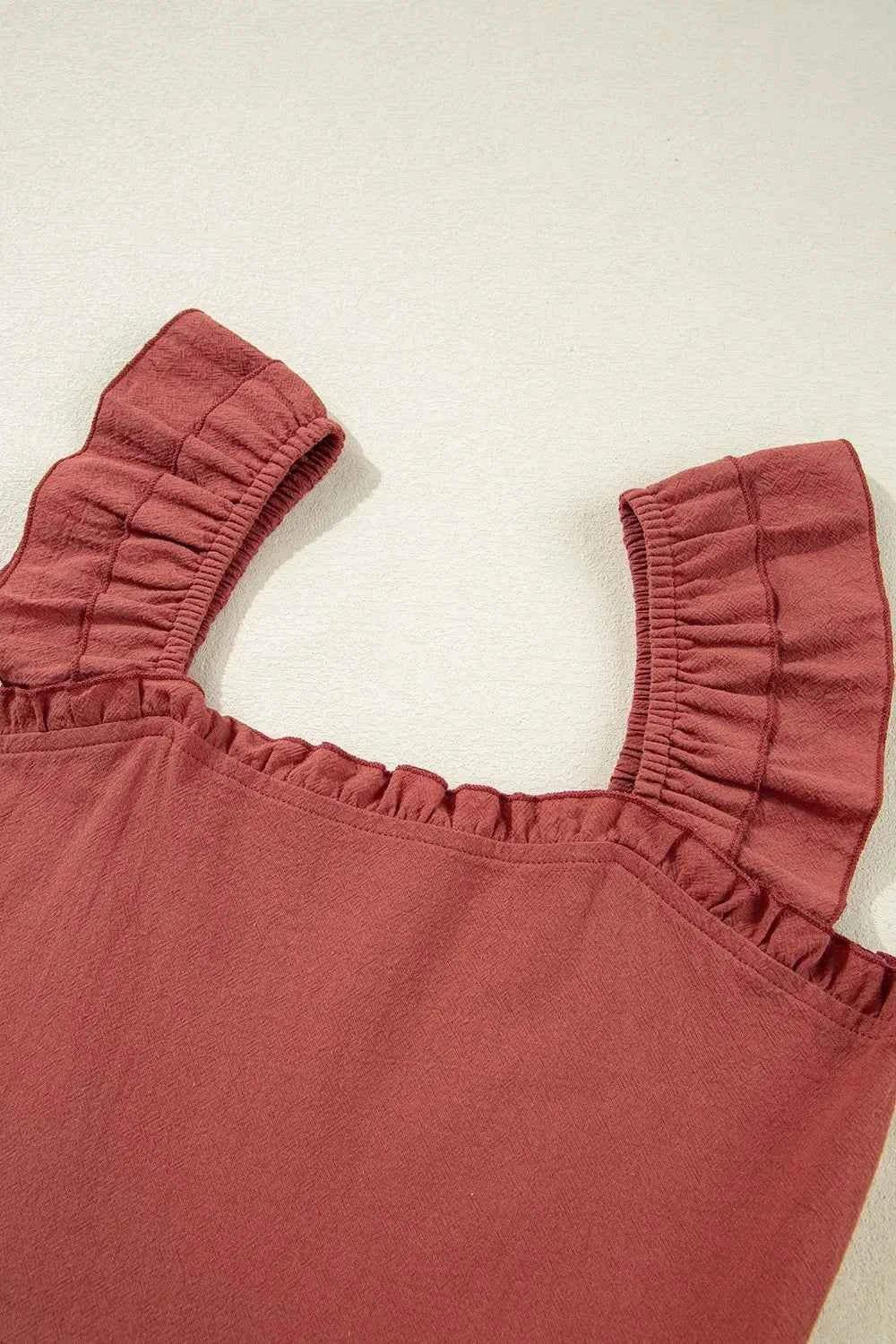 Ruffled Smocked Cap Sleeve Mini Dress d13bc900-9b08-4782-a3f6-aa3469a0e1a7-Max-Origin