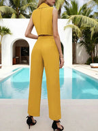Sleeveless Blazer and Wide Leg Pants Two Piece Set d13c5809981944959982949df9673242-Max-Origin