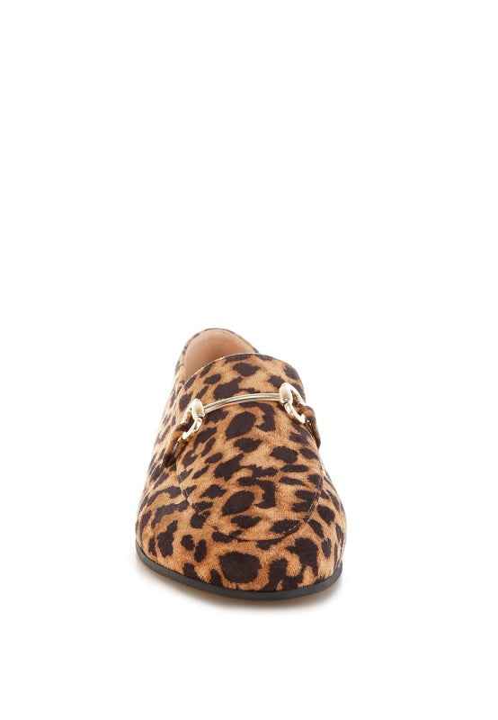 Noltas Horsebit Embellished Flat Loafers d13d7bb6-6f17-4515-b6c1-8a35e44f7610
