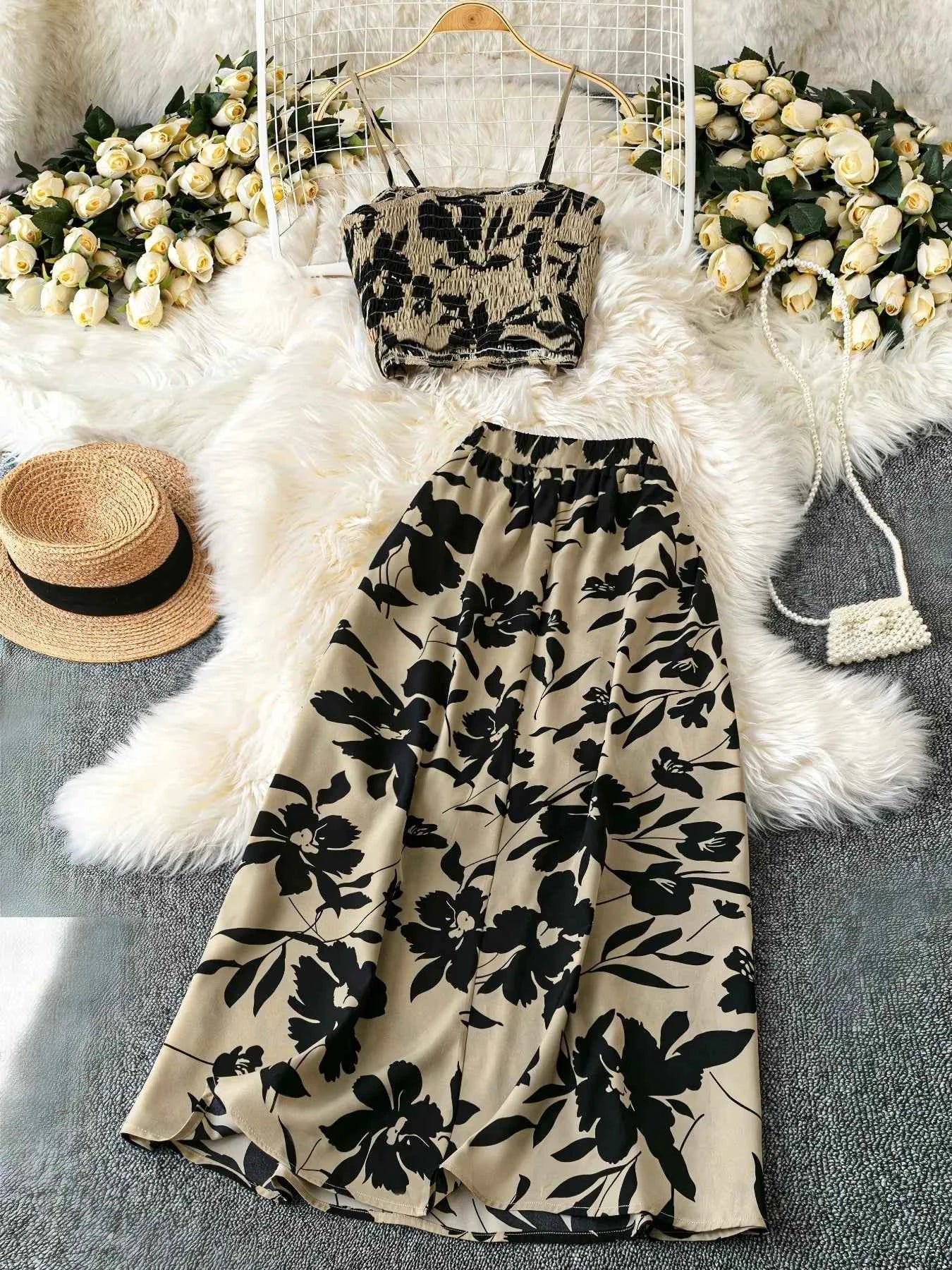Smocked Printed Cami and Skirt Set d15e553f-5d67-4d7b-ad61-a0390cb1e0b7-Max-Origin